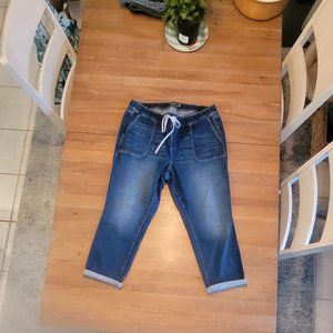 Torrid - Cropped Jeans with Elastic Waist (10)- Size 18 – Previously Worn